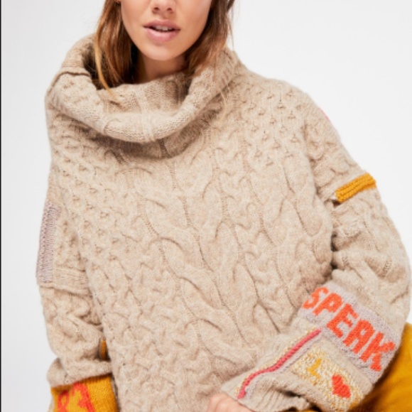 FREE PEOPLE~Talk About It Pullover Sweater - Picture 1 of 4